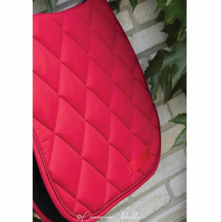 Paddock Sports - Tapis de selle prems rouge