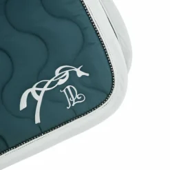 Pénélope - Tapis de selle Diamant bleu canard/ blanc