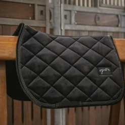 Pénélope - Tapis de selle new strass noir