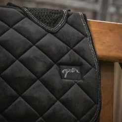 Pénélope - Tapis de selle new strass noir