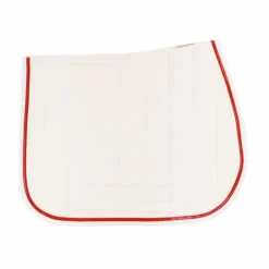 Privilège Equitation - Tapis de selle Daytona blanc/rouge