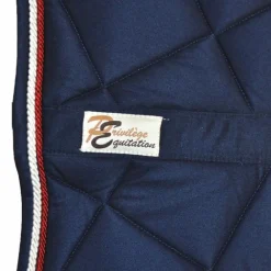 Privilège Equitation - Tapis de selle Palm Beach marine/ rouge/ blanc
