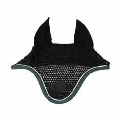 Pro Confort - Bonnet pour chevaux Dynax noir/ jungle green