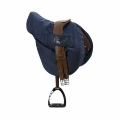 Pro Series - Housse de selle avec passage d'étrivières marine