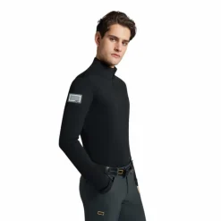 RG Italy - Baselayer manches longues homme RG Jersey Fleece noir