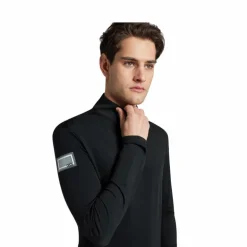 RG Italy - Baselayer manches longues homme RG Jersey Fleece noir