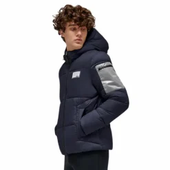 RG Italy - Doudoune manches longues homme Hooded Puffer marine