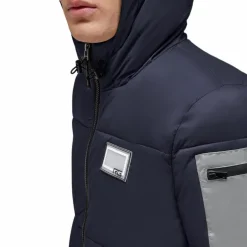 RG Italy - Doudoune manches longues homme Hooded Puffer marine