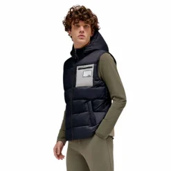 RG Italy - Doudoune sans manches homme Hooded Puffer marine