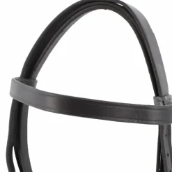 Riding World - Bride de dressage noire avec rênes