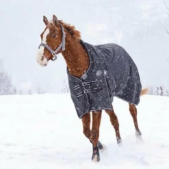 Riding world - Couverture oxford imperméable doublée polaire noir 0g