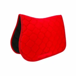 Riding World - Tapis de selle Rope rouge