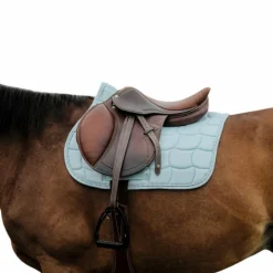 Riding World - Tapis de selle Sunshine bleu ciel