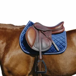 Riding World - Tapis de selle Velours marine