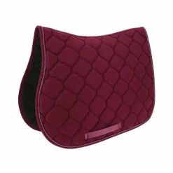Riding World - Tapis de selle Rope bordeaux