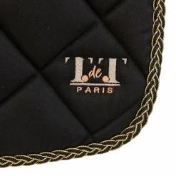 TdeT - Tapis de selle Fontainebleau noir/ blanc