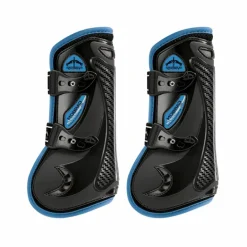 Veredus - Guêtres ouvertes Carbon Gel Vento Color Edition Noir/ Bleu x2