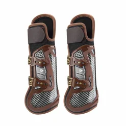 Veredus - Guêtres ouvertes Carbon Gel Absolute X-Pro marron x2