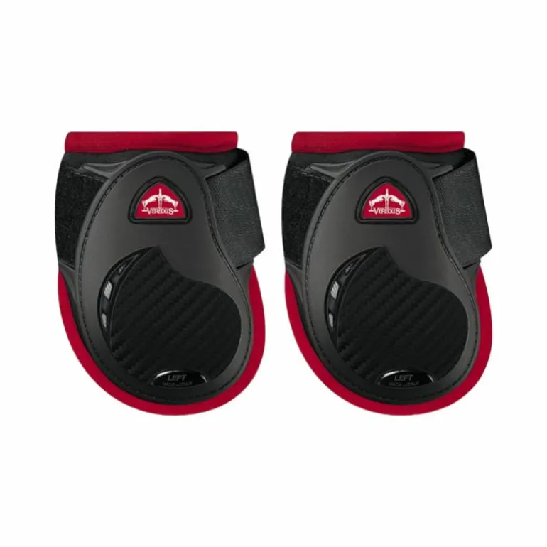 Veredus - Protège-boulets Jeunes Chevaux Vento personnalisé Color Edition Noir/ Bordeaux