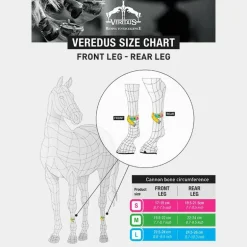 Veredus - Protège-boulets Pro Jump Velcro Noir